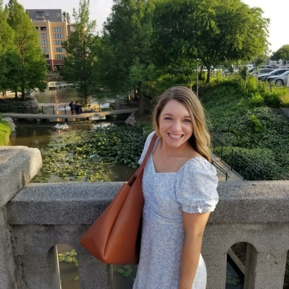 Cute Floral Dress, Blue, Small